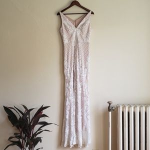 Size 12 BHLDN Blush Wedding Dress